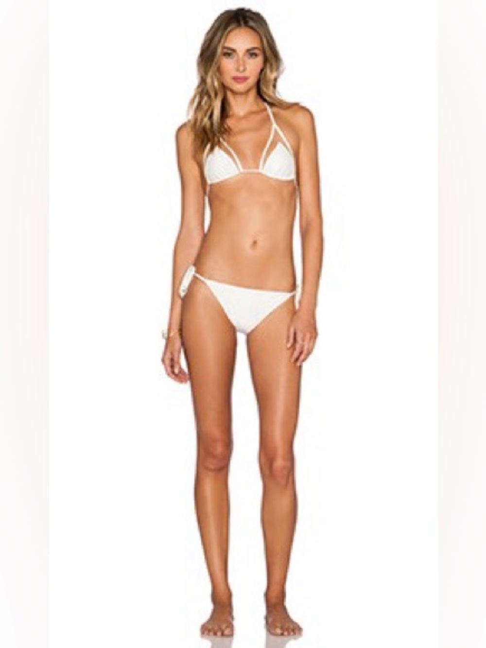 Adriana Degreas Tulle Detail Bikini - Off White